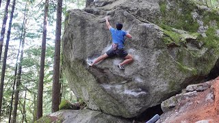 Squamish Bouldering Shanksville V8 [upl. by Aokek]