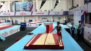 KAMIYAMA Haruto JPN  2023 Artistic Junior Worlds  Qualifications Vault 2 [upl. by Enirehtac]