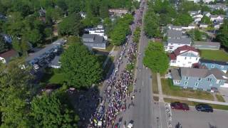 Ludington Michigan Guiness Book Record Longest Ice Cream Dessert [upl. by Ardni]