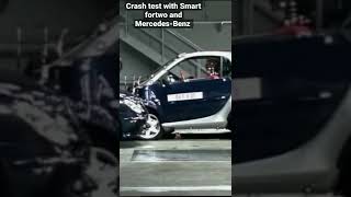 crash test with Smart fortwo and MercedesBenz [upl. by Roddie]