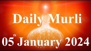 Daily Murli English 5 January 2024daily English murlimurli in EnglishEnglish murli todayMurli [upl. by Aihsercal]