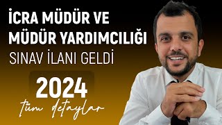 İcra Müdür ve Müdür Yardımcılığı Sınav Duyurusu  BAŞVURU KOŞULLARI  ÖNEMLİ icra hukuk adalet [upl. by Poul97]