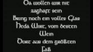 Die Streuner  Schenk voll ein Lyric [upl. by Ashbey]