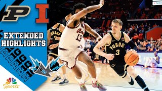 HIGHLIGHTS Purdue vs Illinois  Big Ten Mens Basketball  352024  NBC Sports [upl. by Nospmas]