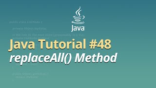 Java Tutorial for Beginners  Learn Java  48  replaceAll Method [upl. by Januisz]