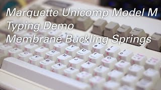 Unicomp Marquette Model M Typing Demo [upl. by Steinberg]