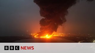 Israeli carries out strikes on Houthi targets in Yemen after drone hit Tel Aviv  BBC News [upl. by Assirod]