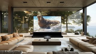 👀 See Every Detail with S PRO Motorized Projector Screen homecinema projectionscreen movienight [upl. by Enal]