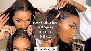 NEW 100 Glueless Wig For Beginners Zero Adhesive amp No Skills Needed  Hairvivi x LovelyBryana [upl. by Guarino]