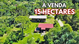 vendido SÍTIO À VENDA EM ALFREDO WAGNER SANTA CATARINA CASAS CACHOEIRAS RIO ANIMAIS E FRUTAS [upl. by Emyam]