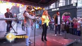 Alexander Rybak Elisabeth Andreassen and Didrik SolliTangen  Runaway 020712 [upl. by Yendirb]