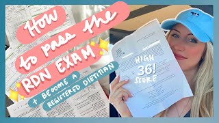 How to PASS THE RDN EXAM ✏️  Essentials Study Schedule amp Tips [upl. by Chong]