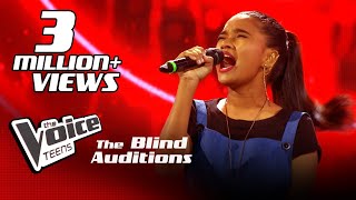 Hanna Shafa  Chakithaya චකිතය Blind Auditions  The Voice Teens Sri Lanka [upl. by Eneiluj]