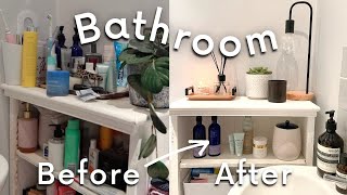 Bathroom transformation  Deep cleaning and decluttering [upl. by Woodhouse]