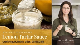 EASY Healthy Greek Yogurt Tartar Sauce Recipe for Fish [upl. by Drofkcor]