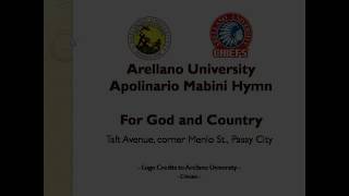 Arellano University  Apolinario Mabini Hymn [upl. by Elroy40]