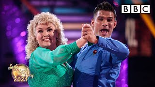 Sara Davies and Aljaž Škorjanec Quickstep to 9 To 5 by Dolly Parton ✨ BBC Strictly 2021 [upl. by Sivart]