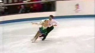 Meyer amp Breen USA  1992 Albertville Ice Dancing Original Dance [upl. by Anelis]