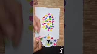 Thumb Painting 😍 Thumb Printing for Kids drawing kids shortsvideo shorts [upl. by Maure]