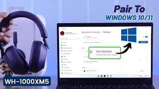 How to Pair Sony WH1000XM5 with Windows PC Laptop WirelesslyWired [upl. by Nylinej]