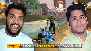 Real Sk Sabir Boss Knock Me and Showing Emote In Rank Game 😱  Garena Free Fire Max [upl. by Sadler]