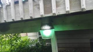 Mercury Vapor Bucket Light on my patio [upl. by Lahsram]