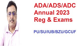 BA ADAADSADC Annual 2024 RegistrationAdmissionsExams PUSUGCUFBZUIUB [upl. by Eelesor477]