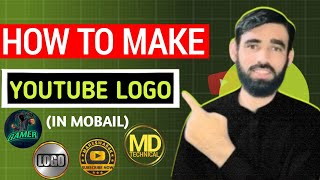 YouTube Logo Kaise Banaye  Logo kaise banaye How To Create YouTube Logo Logo Editing Md technical [upl. by Druce]