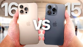 iPhone 16 Pro vs iPhone 15 Pro [upl. by Kcyrred]