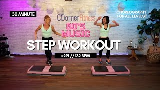 STEP AEROBICS WORKOUT BASIC TO ADVANCED  CHOREOGRAPHY FOR EVERYONE 291 [upl. by Ahseiyn183]