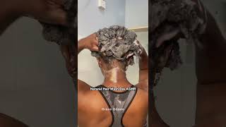 Natural Hair Wash Day ASMR Washing 4C Hair [upl. by Emyaj]