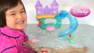 Disney Princess Ariel Bath Castle  Bath Toy water Toy [upl. by Ejroj]