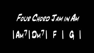 Am Backing Track  Four Chord Jam in Am [upl. by Elbas]