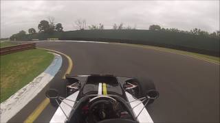 Dean Camm Chevron B24 Formula 5000 First lap [upl. by Darelle]