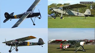 FIESELER Fi156 STORCH  ALBERT INTL AIRPORT [upl. by Inittirb]