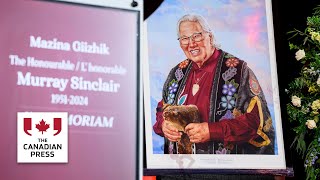 Murray Sinclair honoured at Winnipeg memorial [upl. by Carlynne681]