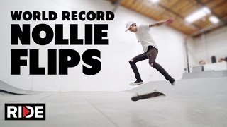 Record Breaking Nollie Flips Spencer Nuzzi beats Rob Dyrdeks Record [upl. by Anned]