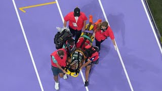 Lamecha Girma falls down at mens 3000m Steeplechase race at Olympics Paris 2024 [upl. by Adria897]