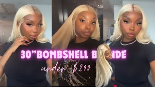 INSTALL THICK BLONDE AMAZON 613 WIG SUPER DETAILED START TO FINISH [upl. by Herbst]