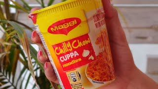 CHILLY CHOW CUPPA MAGGI NOODLES 😋 30DaysMaggiChallenge Day 11 [upl. by Arquit]