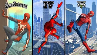 Jugando Como Spiderman en Todos los GTA [upl. by Nimaynib]