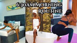 MY 630 am MIRACLE MORNING ROUTINE  PRODUCTIVE MORNING SKINCARE  WORK OUT [upl. by Znerol328]