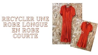 Transformer une robe longue en robe courte  diy couture robe [upl. by Slerahc845]