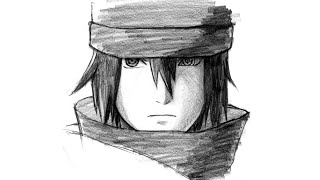 4x speed ASMR  Pencil Drawing 63  Sasuke Uchiha  The Last [upl. by Araminta]