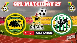 ACCRA HEARTS OF OAK FC VRS ADUANA FC GPL WEEK 30  LIVE COMMENTARY [upl. by Soluk461]