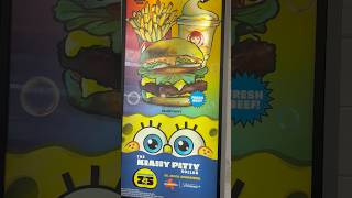 Krabby Patty Meal trending food review snacks snackfood spongebob wendys krabbypatty asmr [upl. by Katharyn]