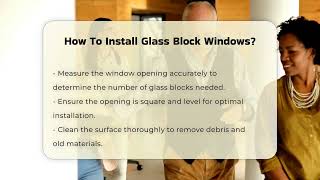 How To Install Glass Block Windows  CountyOfficeorg [upl. by Entsirhc]