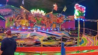 Glasgow irn bru carnival funfair Kenneth Stirlings miami super bob off ride pov 2024 [upl. by Ainival229]