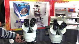 G2Mark 7X45X Stereo Trinocular Microscope with 10X20X Eyepiece  CTV Lens CallWhatsApp9830833133 [upl. by Ecirad23]