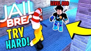 TRYHARD JAILBREAK COP Roblox Jailbreak [upl. by Shimkus341]